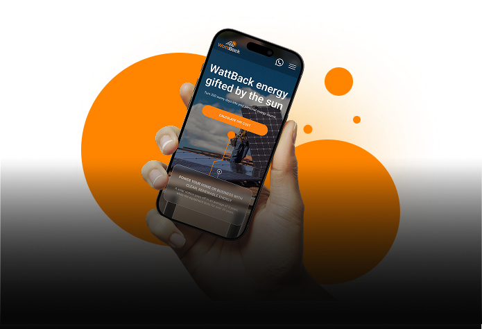 Wattback — сайт для компании по установке солнечных панелей на Кипре